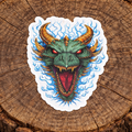 Green Dragon Sticker